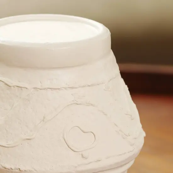 Organic Pattern Terracotta Candle Holder &ndash; 5.2 X 5.2 X 5.5&rdquo; &ndash; Rustic Candle Stand for Ambient Lighting {3}