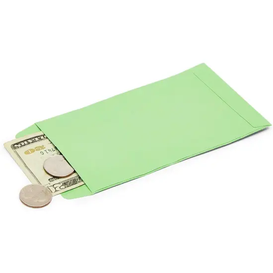 Budgeting Envelopes for Cash, Coins, Money (3.5 x 6.5 In, 100 Pack) {5}