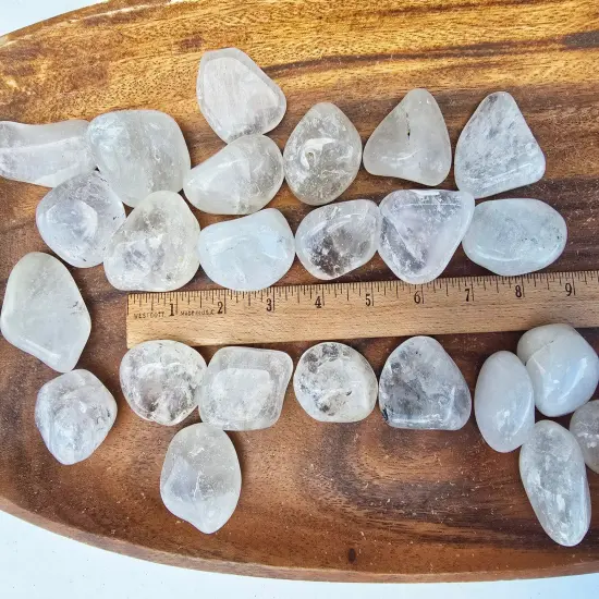Tumbled Clear Quartz Crystal Large Pieces {4}