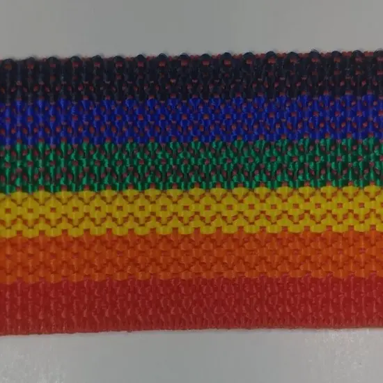 1" Polypropylene Webbing - 20 Continuous Yards Rainbow {1}
