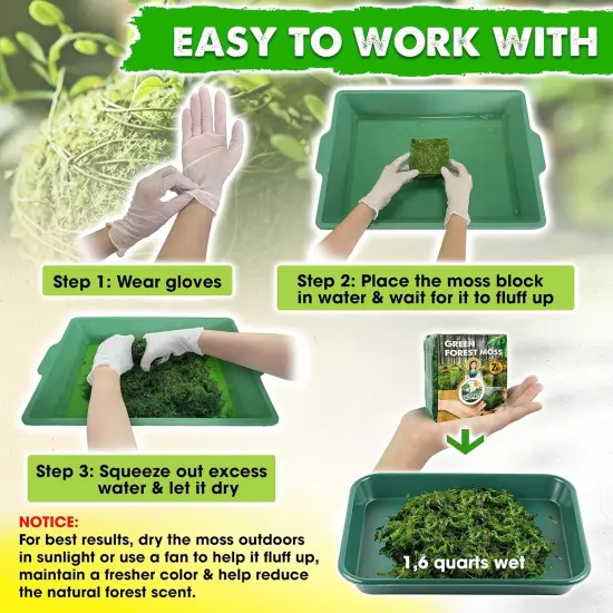 Green Moss for Crafts Decorative Filler planters Decor Artificial Table Centerpieces Wedding Christmas Fairy Party Decor {4}