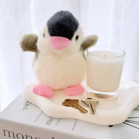 Wrapables Cute Plush Keychain Pendant Charm for Bag, Penguin {5}