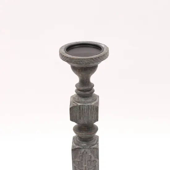 Decorative Wooden Centerpiece Candle Holder &ndash; 6 X 21&rdquo; &ndash; Elegant Candle Stand for Any Occasion {4}