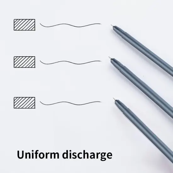 Gel-Ball Hybrid Ink Semi-Gel Pens, Features of Gel pen & Ballpoint pen Combined in It, Black 12 pack,0.7mm {1}