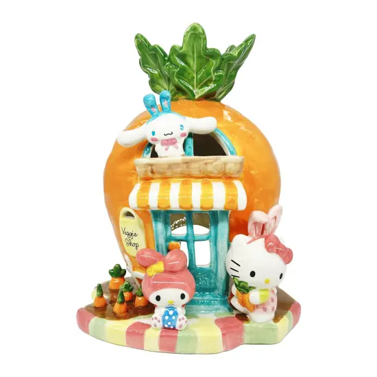 Blue Sky Clayworks Sanrio Easter Hello Kitty My Melody & Cinnamoroll Carrot Candle House {1}