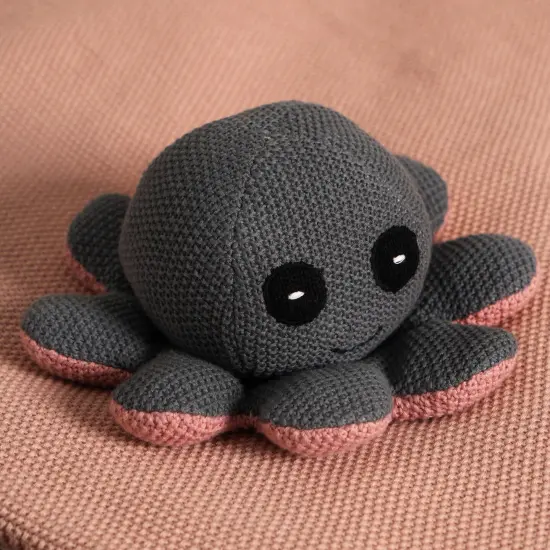 100% Handmade Cotton knitted Soft Jelly Plush Toy/Soft toys - Dark Grey {3}