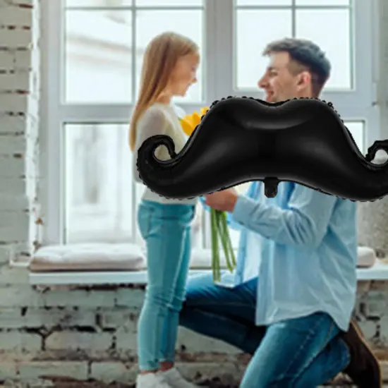 Beard Balloons Father's Day Balloons Big Black Beard Foil Balloons for Father's Day Party Decorations Father's DayThemed Party Father's Day Birthday Party Father's Day Decor Supplies 3pcs {3}