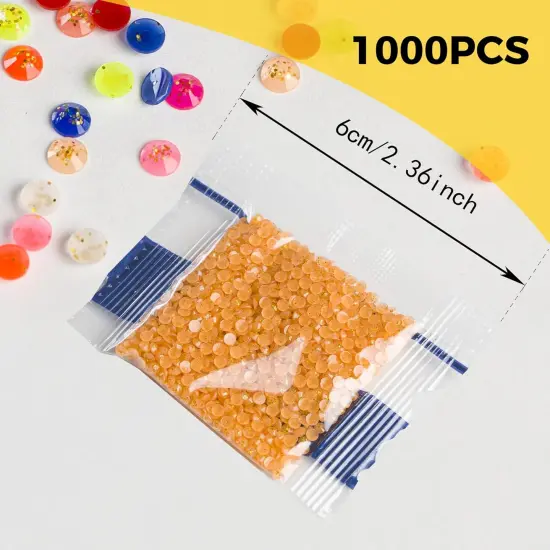 20000PCS Glitter Beads for Diamond Painting, Diamond Painting Beads, Diamond Painting Accessories, 20 Colors Round Diamond Painting Drills Flatback Rhinestones for Crafts, Bead Art or Nails Art, 2.8MM {3}