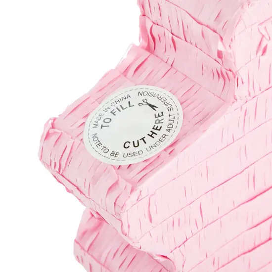 Pink Comic Book Zap Pinata for Girls, Superhero-Themed Supplies and Decorations (17x11.2 in) {7}