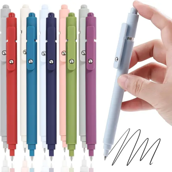 Pens Coloring pens Gel Ink Pens Fine Point Colored pens Set for Journaling Note Taking, 0.5mm Retractable Japanese Pen Office School Supplies Gifts 10Pack {1}