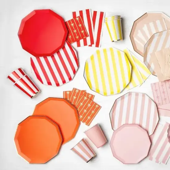 SUNKISSED ORANGE SIGNATURE BOW SMALL NAPKINS {3}