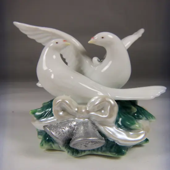 Ceramic Christmas Doves Ornament, Christmas Decor, Gift for Her, Gift for Mom {3}