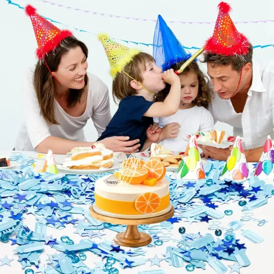 Baby Shower Confetti Baby Boy Shower Decorations Blue Baby Shower Table Confetti Decorations Party Confetti for Baby Shower Decor(1.6 oz/45 g) {4}