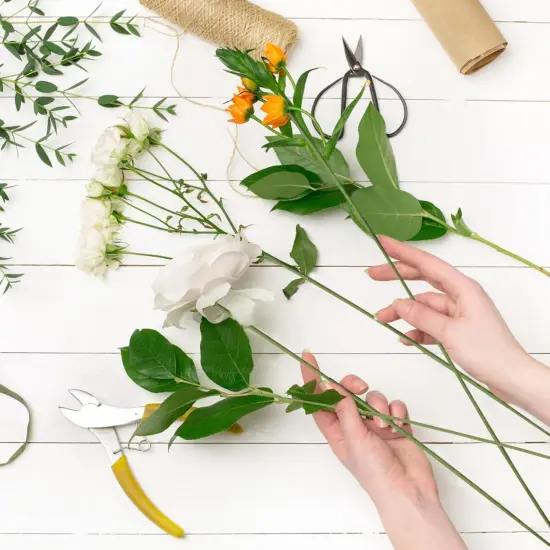 130 Pack Floral Wire 18 Gauge Crafts Wire Florist Wire Stems Diameter 0.05In Green Flower Wire for Flower Arrangement Supplies Crafts Bouquet Stem Wreath Making (14 Inch) {2}