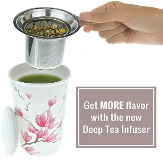 16oz Ceramic Travel Mug with Lid {3}