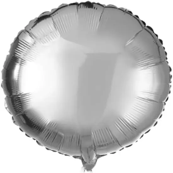 18" Silver Round Shaped Foil Balloons Mylar Helium Balloons for Birthday Party Wedding Baby Shower Decorations, Pack of 20 {1}