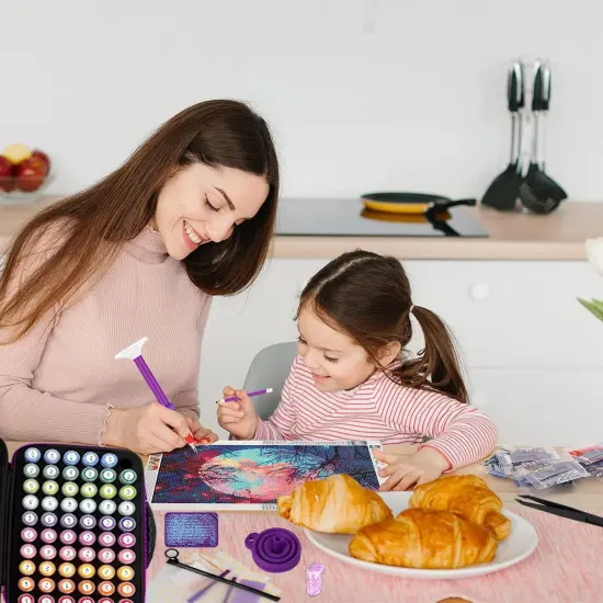 Diamond Painting Storage Containers, 60 Slots Diamond Art Accessories and Tools with Shockproof Jars Diamond Painting Kits for Jewelry Rings Charms Glitter Beads Organizer {4}