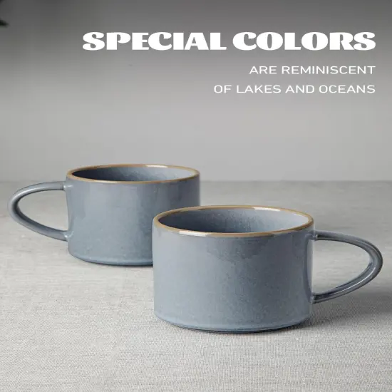 Nature Coffee Mugs Set of 4, 14 oz Coffee Mug Set {5}