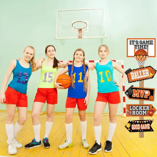 20 Pieces Basketball Party Sign Basketball Themed Party Decoration Supplies Kids Teenagers Boys B-Day Photo Prop {5}