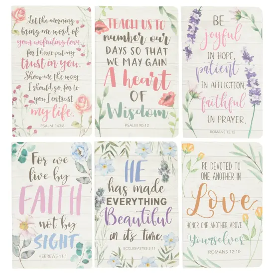 Faith Prayer Journal Notebooks for Women with Quotes (5x8 In, 6 Pack) Multicolor {1}