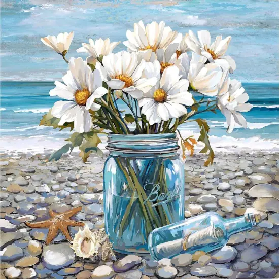 Diamond Art Kits for Adults,Diamond Painting,Diamond Art 5D Flower Ocean Theme Blue Diamond Art Kits for Adults Beginner Gem Art Full Drill for Adults Home Wall Decor Gifts (12x16inch) {1}