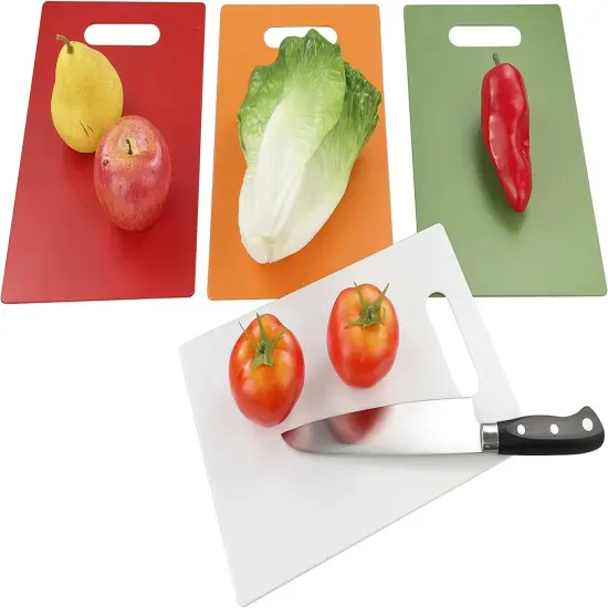 Plastic Cutting Board Set - Thin, 11.8" x 7.8", set of 4 colord {2}