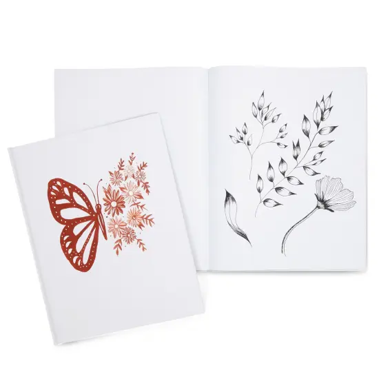 3 Pack 8.5x11 inch White Blank Hardcover Books for Kids to Write Stories, Unlined Scrapbook and Journal - 18 Sheets/36 Pages Each {6}