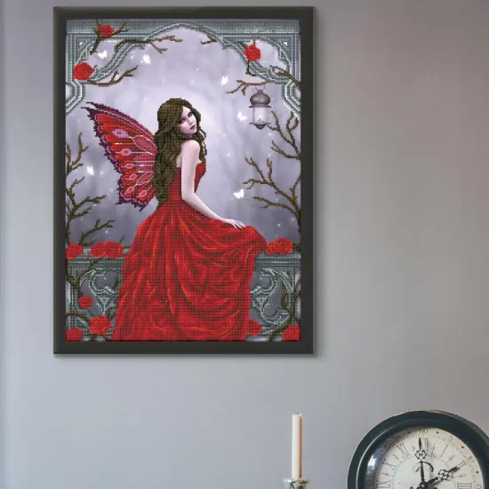 Winter Rose Fairy Art Kit, Diamond Painting for Adults, 20.5''x26.8'' {4}