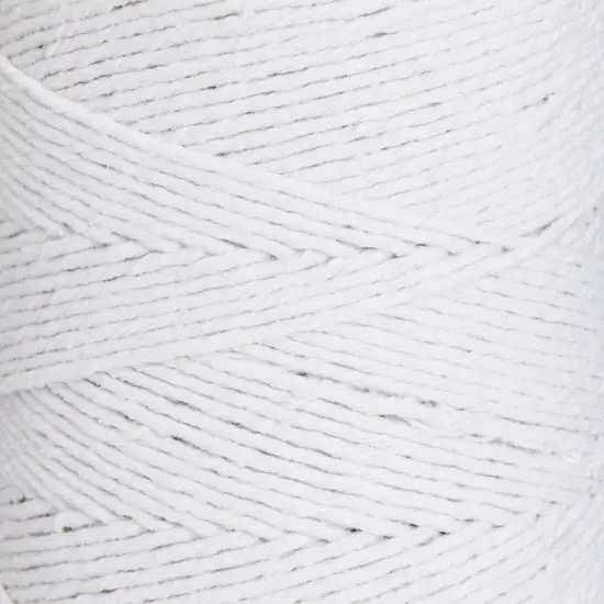 200 Yards of 2mm Macrame Cord for Crafts, White Cotton String for Gift Wrapping, Bakers Twin for Wall Hanging, Plant Hangers, DIY Projects, Gardening, Homemade Art {6}