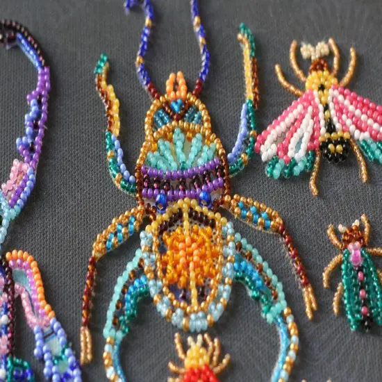 Bead Embroidery Kit - Beetles {4}