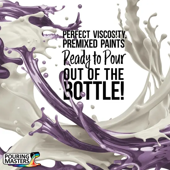 Pouring Masters Lavender Metallic Pearl Ready to Pour Acrylic Pouring Paint - Premium 8-Ounce Pre-Mixed Fluid Acrylic Paint - Fluid Art Supplies for Canvas, Wood, Paper, Tile & Rocks {2}