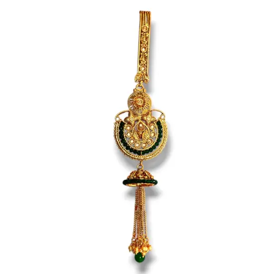 Indian Waist Key Chain Classic Gold Plating Indian Kamarbandh Ethnic Kundan Belly Chain Bridal Jewelry Gift Ruby {2}