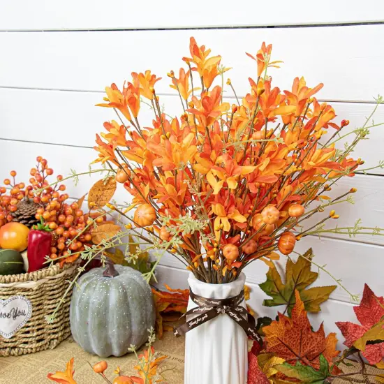Artificial Fall Flowers 12 Pack Fall Floral Picks {3}