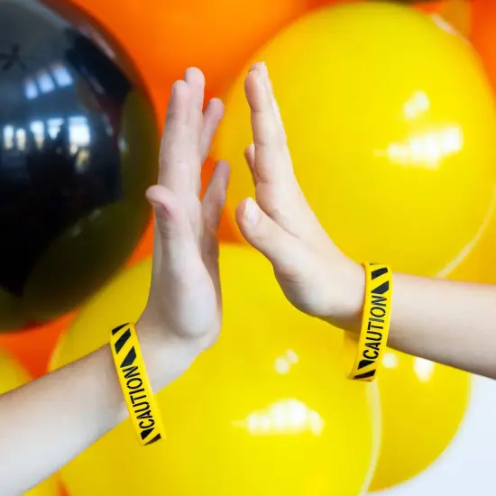 CAUTION RUBBER BRACELETS {2}