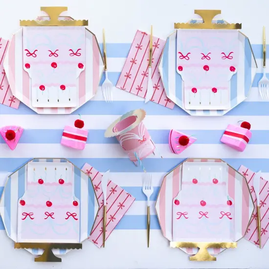 SKY BLUE SIGNATURE CABANA STRIPE TABLE RUNNER {2}