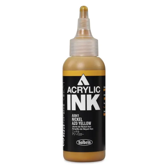 Holbein Acrylic Ink - Nickel Azo Yellow, 100 ml {1}
