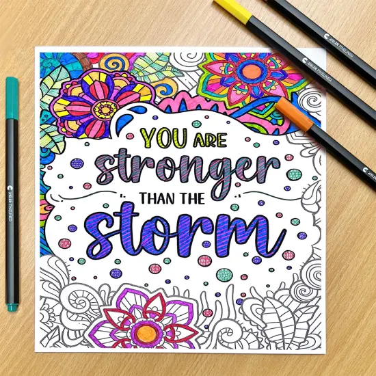 20 Colour Fineliner Pens Set 0.4mm Line Width Assorted Colours {6}