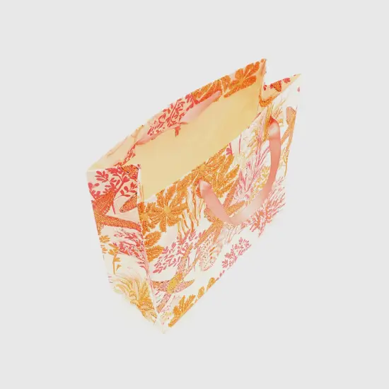 Jumbo Gift Bags 14" X 16" - Pack of 5 by ExpoBazaar Orange/Pink {4}