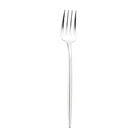 Shiny Silver Moderno Disposable Plastic Dinner Forks (300 Forks) {1}
