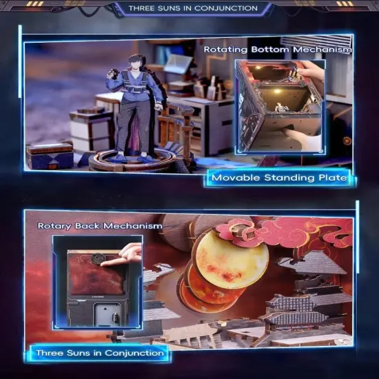 Book Nook Wizardi Miniature - Red Coast Base Roombox Kit {5}