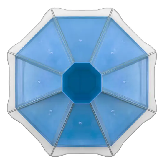 Junior Learning: Classroom Caddie - Blue - 360 Spinning Class & Desk Organizer, Holds 8 Removable Compartment Trays, Store Art & Writing Supplies {6}