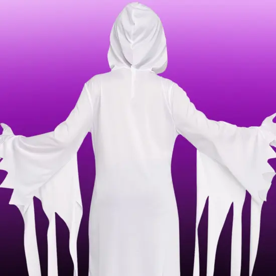 Kids The Banshee Ghost Costume with Hooded Robe and Mask {4}
