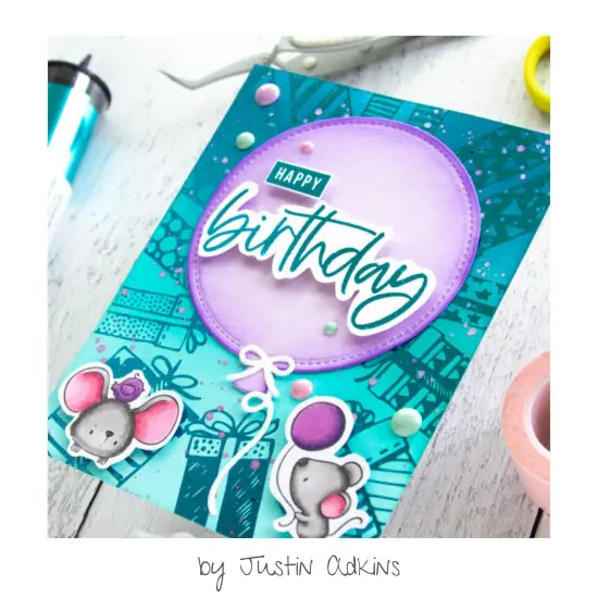 Deco Foil Adhesive Transfer Sheets by Unity 5.9" x 5.9"-Let's Celebrate {3}