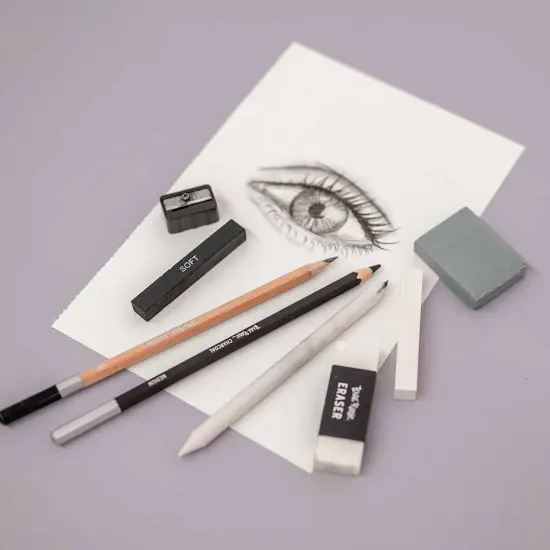 Brea Reese: Beginners Sketch & Draw Set - 18pc - Pencils-Erasers-Tools Set, Comprehensive Kit, Perfect for Multiple Techniques, Adult Art Supplies {7}