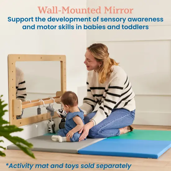 Wall-Mounted Coordination Mirror, Balance Mirror Natural {3}