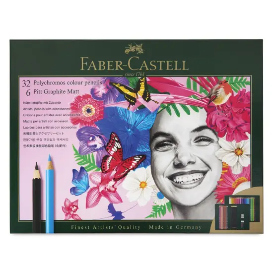 Faber-Castell Polychromos & Pitt Graphic Matte Gift Set - Assorted Colors, Set of 40 {1}