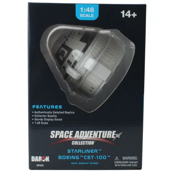 Space Adventure: Collection - Starliner Boeing CST-100 Space Capsule - 1:48 Scale Model, Display Stand, Authentic NASA Replica for Collectors Ages 14+ {7}