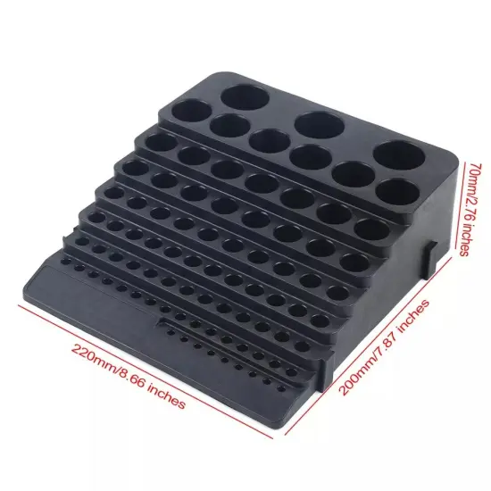Drill Bit Storage Box Milling Cutter Drill Finishing Holder Organizer - 84 Slots {4}