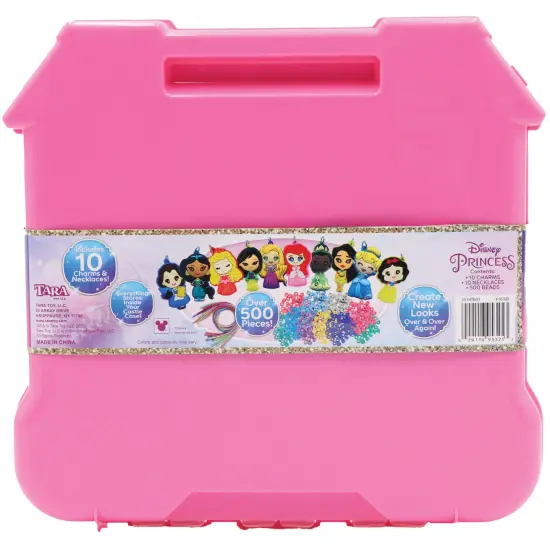Tara Toy: Deluxe Sparkling Necklace Activity Set - Disney Princess - 520pc, DIY Jewelry Craft Kit, Create 10 Character Charm & Bead Necklaces, Kids 3+ {3}