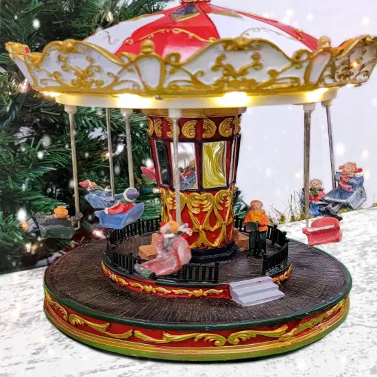 Christmas Carousel Decoration. Christmas Village {2}